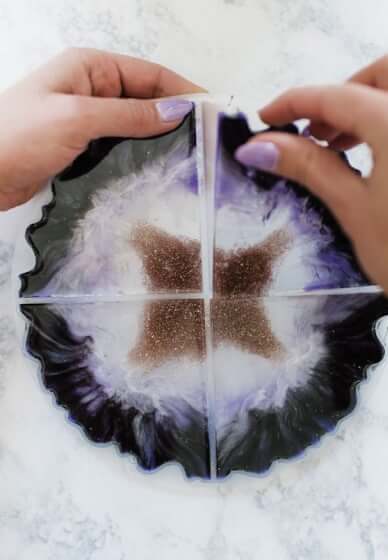 Agate Resin Coaster Making Class