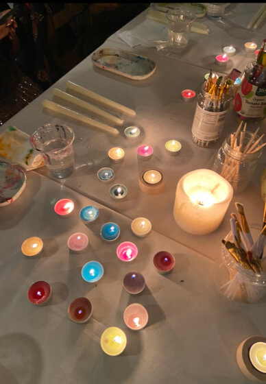 Candle Painting and Card Making Workshop