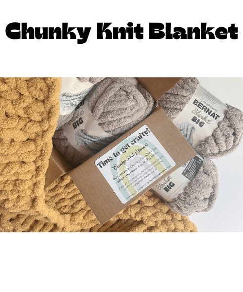 Calm Club | Knitting Kit & Guide | Crochet A Chunky Knit Blanket | Craft  Kits for Adults | Crochet Kit for Beginners | Includes Chunky Yarn,  Knitting