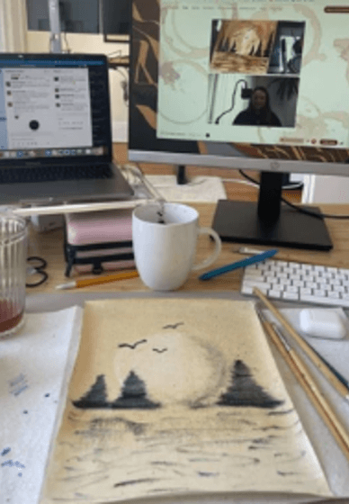 Coffee Painting Workshop