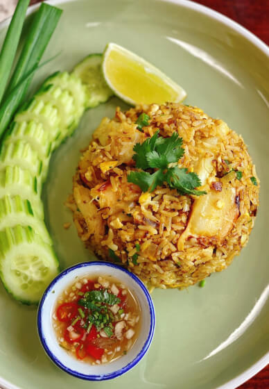Crab Fried Rice Thai Cooking Class