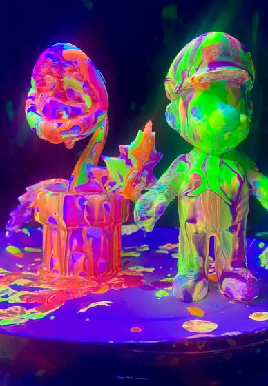 Date Night Glow in the Dark Fluid Art Class
