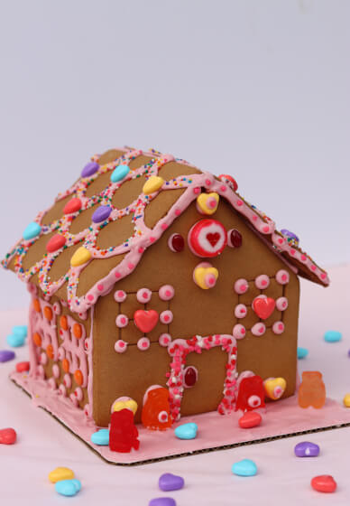Decorate a Valentine's Day Gingerbread Love Shack