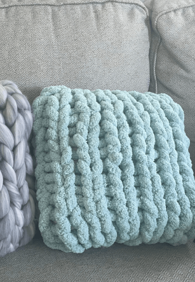 DIY Chunky Knit Pillow Kit
