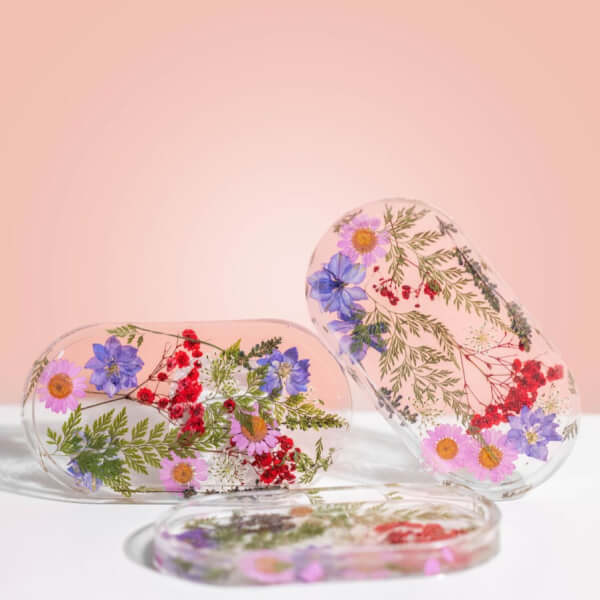 DIY Floral Resin Trinket Tray Kit – Paper Clouds