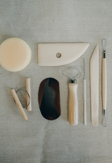DIY Hand Building Pottery Craft Kit, Online class & kit, Gifts