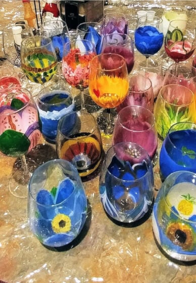 DIY Wine Glass Painting