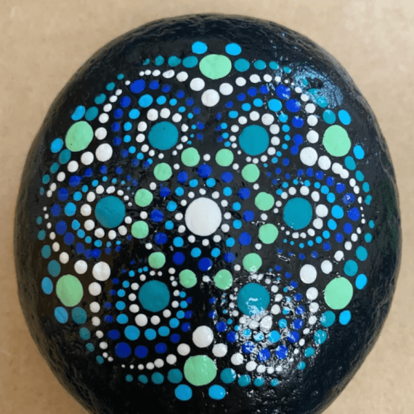 Mandala Painted Rock Stone Painting Dot Mandala Home Decor Mandala