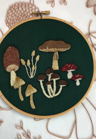Embroidery Class: Magical Mushrooms