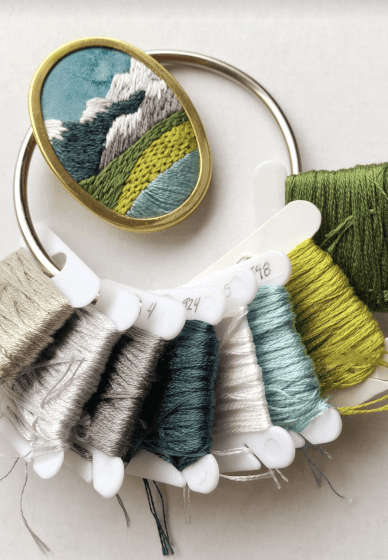 Embroidery Class: PNW Pendant