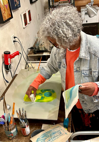Encaustic Art and Champagne Class