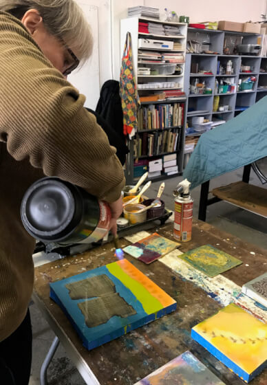 Encaustic Painting Class: Ring of Fire