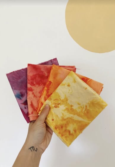 Fabric Dyeing Class: Ice Dyeing