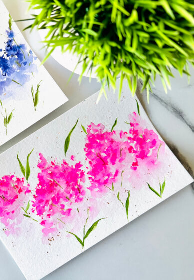 Floral Watercolor Greeting Cards Workshop