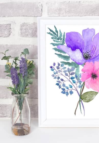 Floral Watercolors Painting Class