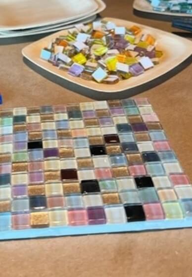 Glass Mosaic Coaster Tiles Workshop