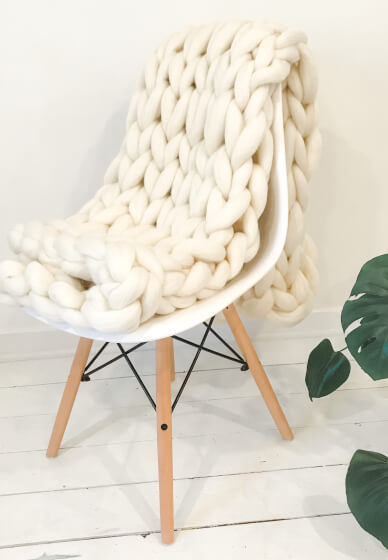 Knit a Chunky Wool Blanket