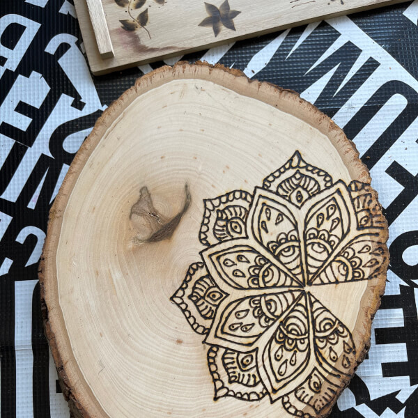 Online] Wood Burning Class – Assembly: gather + create