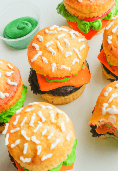 Learn to Decorate Cupcakes: Cheeseburger