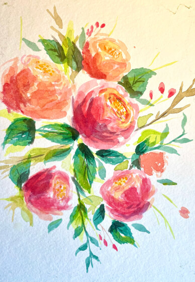 Learn Watercolor Florals for Mother's Day