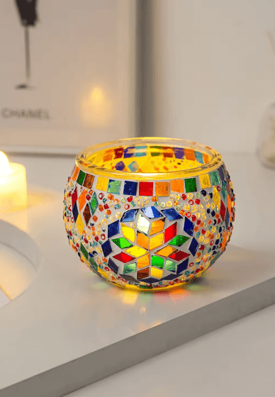 Make a Turkish Mosaic Candle Holder
