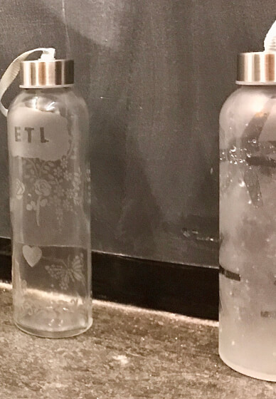Make an Etched Glass Water Bottle