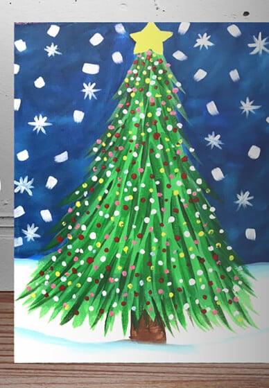 Make Holiday Paintings on Canvas