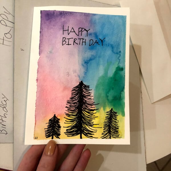 How to Make Watercolor Postcards
