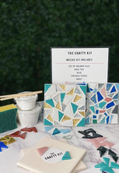 Mosaic Coaster or Trivet Craft Kit