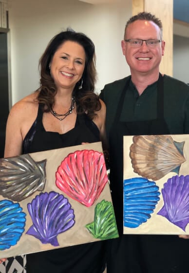 Paint and Sip Class in Huntington Beach
