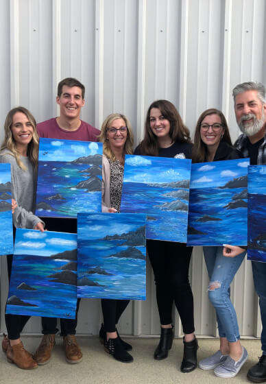 Paint and Sip Class in Redondo Beach