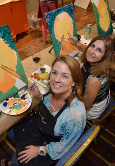 Paint and Sip Class in Solana Beach