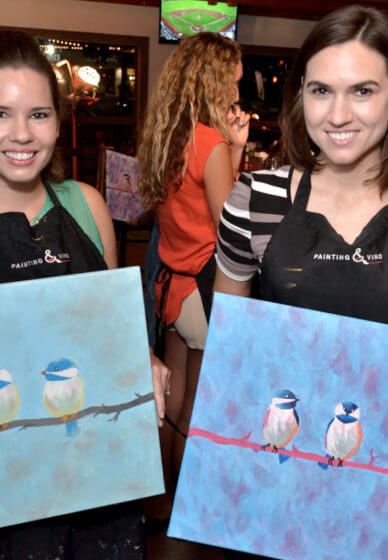 Paint and Wine Class in Vista