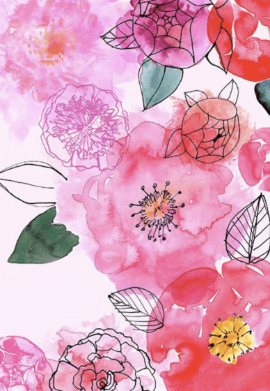 Fall Florals Watercolor Painting Kit