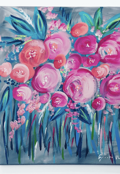 Painting Class: Painting Florals with Acrylics