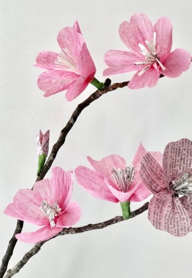 Paper Craft Class: Cherry Blossoms