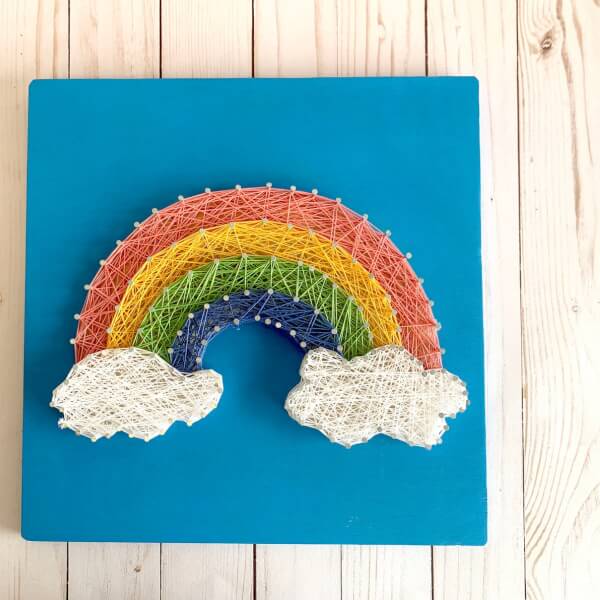 Rainbow String Art Craft Kit | Diy Craft Kit | Gifts | Classbento