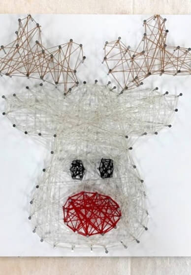 Rudolph String Art Craft Kit