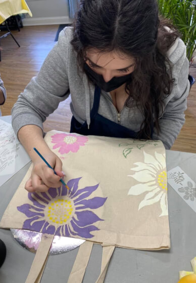 Tote Bag Fabric Painting Class