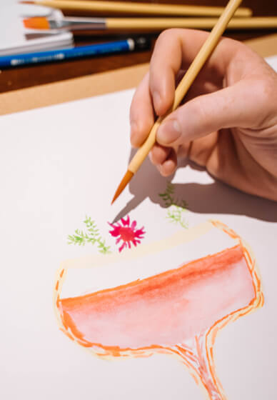 Watercolor Cocktail Painting Class
