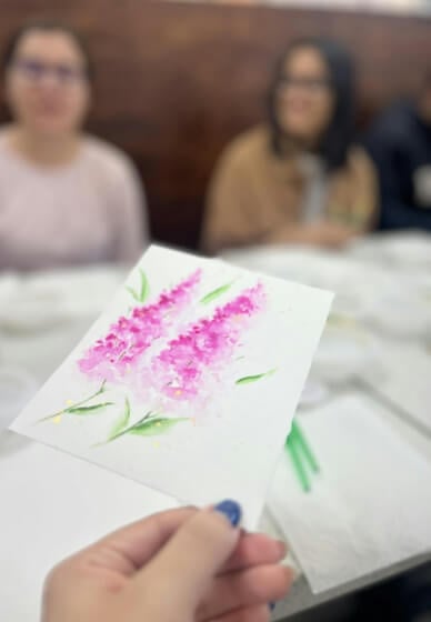 Watercolor Florals Workshop for Private Groups