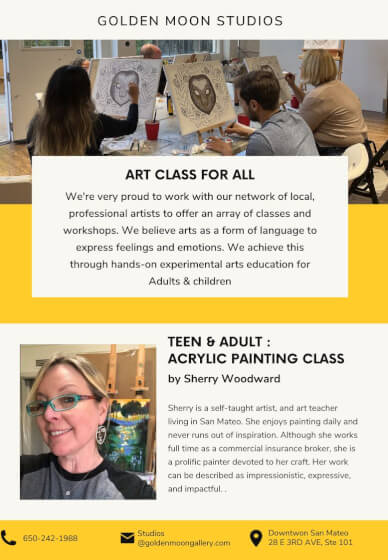 Teen Art Class Enjoys Pointillism - OR Studio