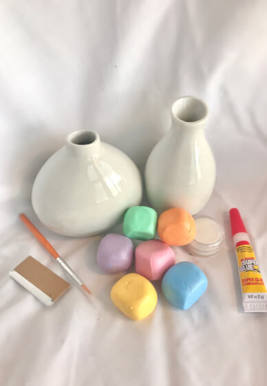 DIY Colorful Polymer Clay Vase Craft Kit, DIY Craft Kit, Gifts