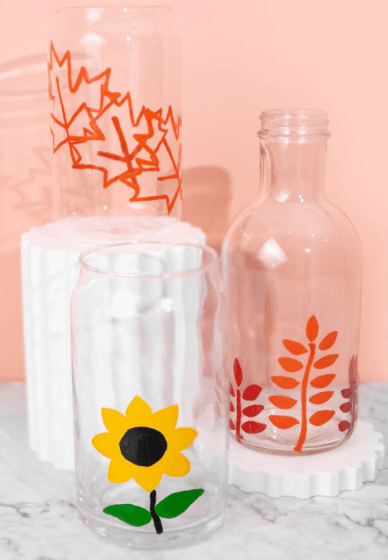 Easy Glass Bottle Painting for Beginners