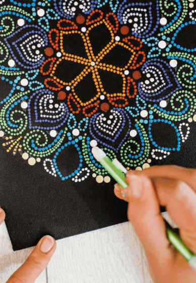 NYC: Dot Mandala Painting (Kit Included) - Team Building Activity