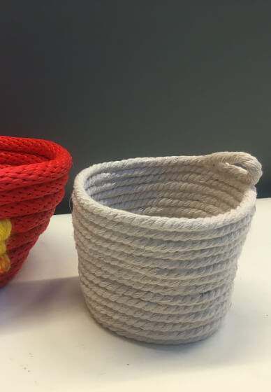 Wool and rope basket weaving craft kit — Craft Box Club