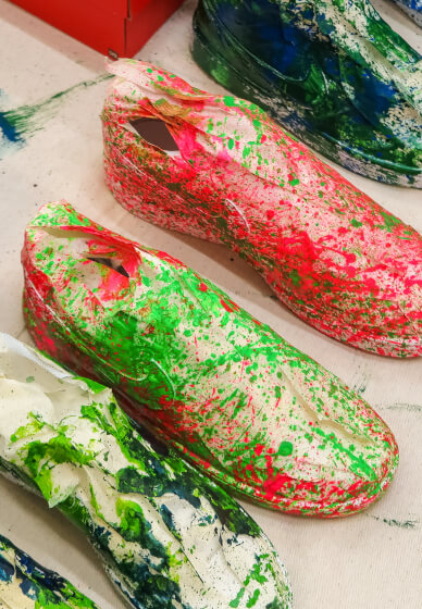 NYC: DIY Sneaker Painting (Kit Included) - Team Building Activity