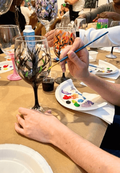 Wine Glass Painting Class New Jersey, Events