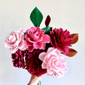 Create Paper Flower Garland (Via Zoom) [Class in NYC] @ The Fashion Class