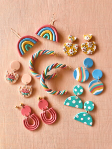 How to Make Polymer Clay Earrings - Sarah Maker